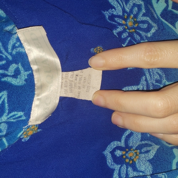 MC Squared Blue Floral Dress - Picture 3 of 4